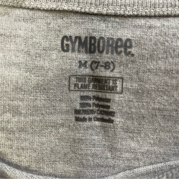 Gymboree  Girls Size Medium 7/8 Grey Christmas Long Sleeve Tee Cat #5147 - Picture 4 of 7